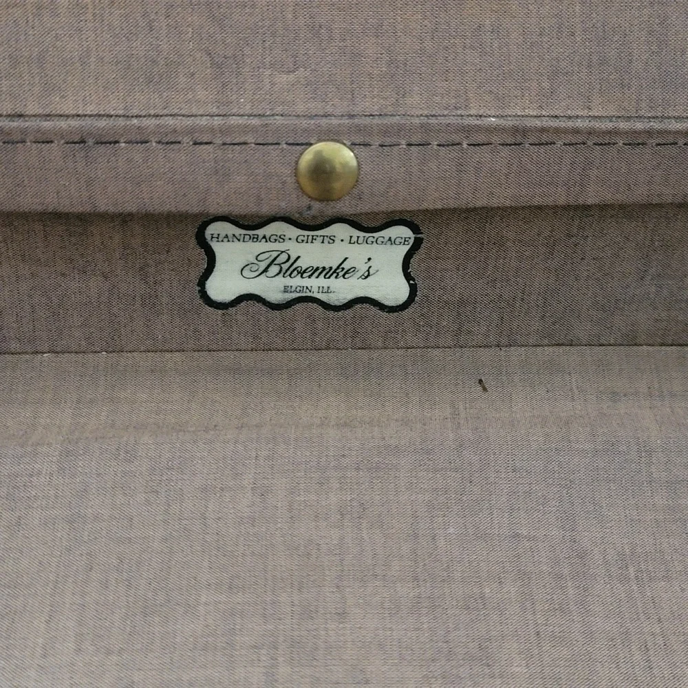 Vintage Hartmann Escort Vinyl‎ Attache Case Brown Briefcase 18 Inch